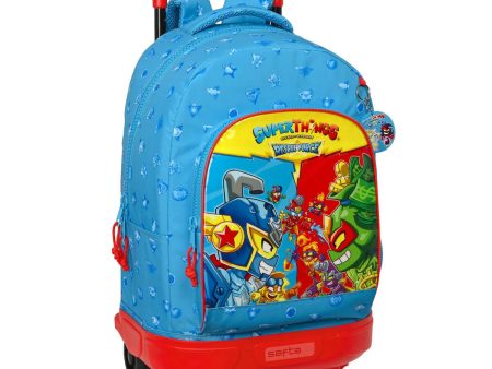 Cartable à roulettes SuperThings Rescue force 33 x 45 x 22 cm Bleu For Sale