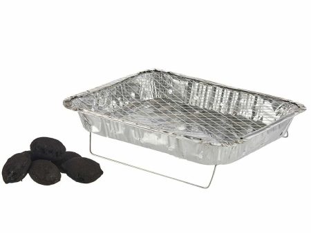 Barbecue Jetable Aluminium Charbon 30 x 5,3 x 46,5 cm (12 Unités) on Sale