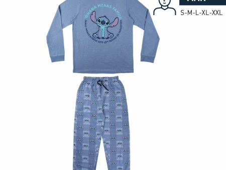 Pyjama Stitch Homme Bleu Online Hot Sale