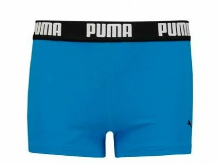 Boxer de Bain pour Enfants Puma Swim Logo Bleu Hot on Sale