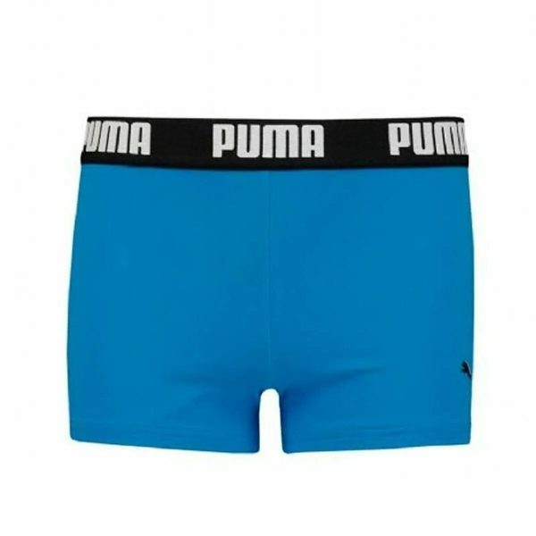 Boxer de Bain pour Enfants Puma Swim Logo Bleu Hot on Sale