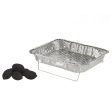 Barbecue Jetable Aluminium Charbon 23,5 x 6 x 30,5 cm (12 Unités) Sale