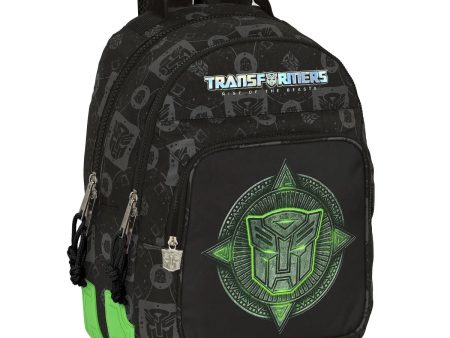 Cartable Transformers Noir 32 x 42 x 15 cm Discount