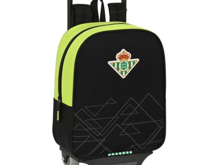 Cartable à roulettes Real Betis Balompié Noir Citron 22 x 27 x 10 cm Online Hot Sale