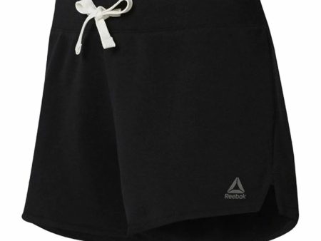 Short de Sport pour Femme Reebok Elements Simple Noir For Sale