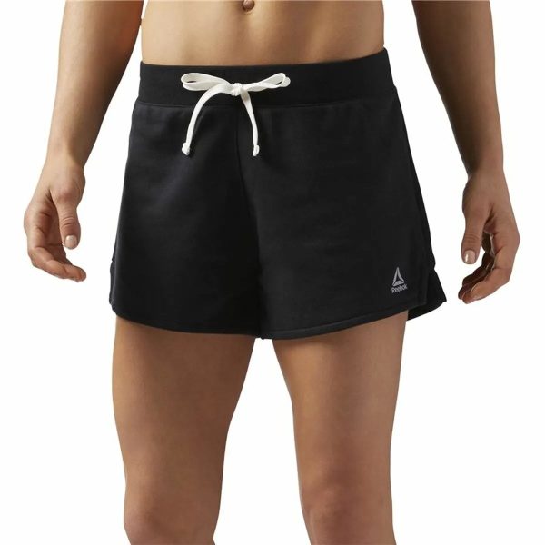 Short de Sport pour Femme Reebok Elements Simple Noir For Sale