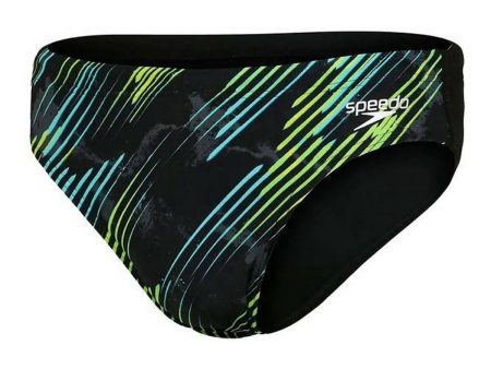 Maillot de bain homme Speedo Allover 7cm Brief Noir Supply