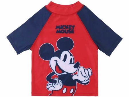 T-Shirt de Bain Mickey Mouse Rouge Fashion